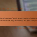 Cost-Benefit Analysis of Mobile Networking Tools for Businesses: Initial Investment, Long-Term Savings, and Productivity Gains