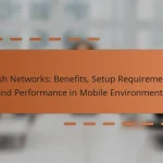 Mesh Networks: Benefits, Setup Requirements, and Performance in Mobile Environments