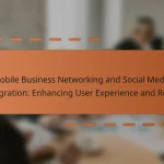 Mobile Business Networking and Social Media Integration: Enhancing User Experience and Reach