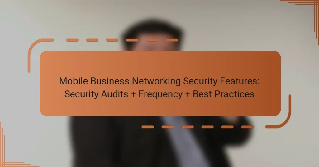 Mobile Business Networking Security Features: Security Audits + Frequency + Best Practices